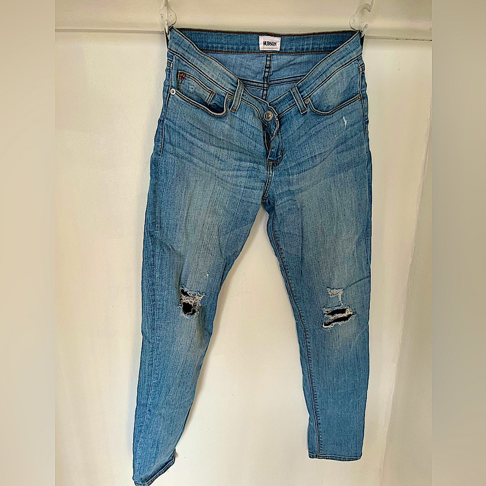 HUDSON krista SUPER SKINNY Denim Blue Jeans. Size 29
